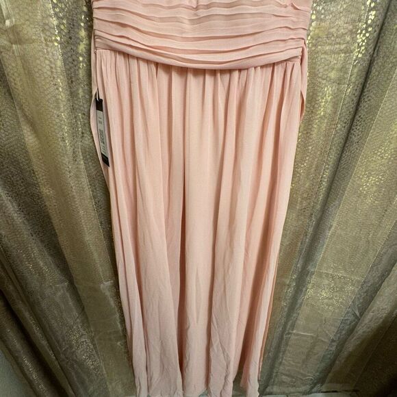 Ever Pretty Light Pink Maxi Tie Back Wedding Guest Bridesmaid Dress NWT Small/4 - Picture 3 of 8
